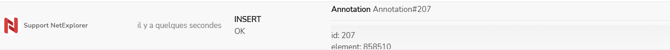 events - annotation notif